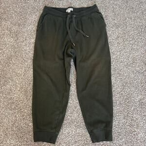 Orvis Classic Collection Men’s Large Olive Green Fleece Jogger Sweatpants